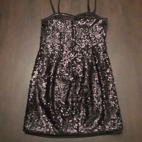 H&M - Black Sequin Dress - Picture 3 of 5